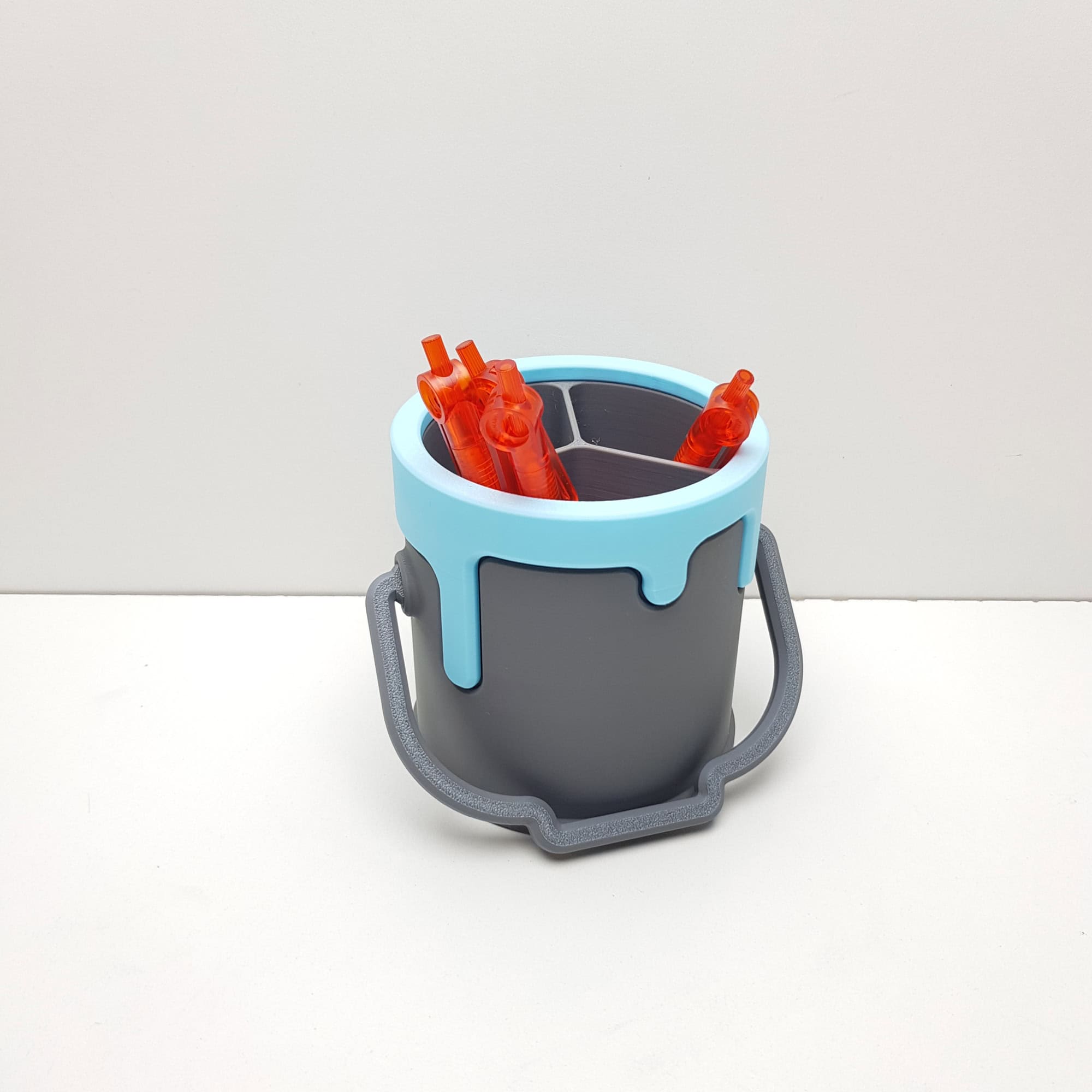Verfemmer Pennenhouder – Bureau Organizer - Blauw / Grijs