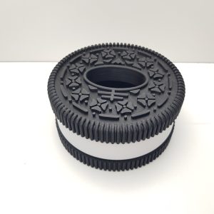 Koekje Tissue Dispenser – Rond Biscuit Design