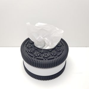 Koekje Tissue Dispenser – Rond Biscuit Design